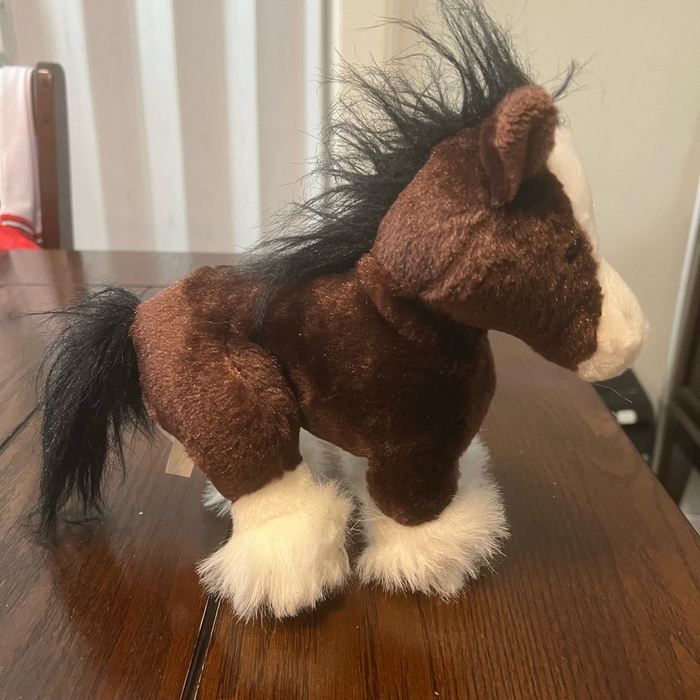 Ganz Webkinz Clydesdale Horse HM139 Plush Stuffed Animal - Picture 4 of 11